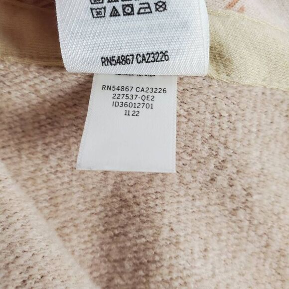 Victoria’s Secret PINK Women’s Oversized Plaid Button Down Shirt Beige Tan Size - Picture 8 of 9